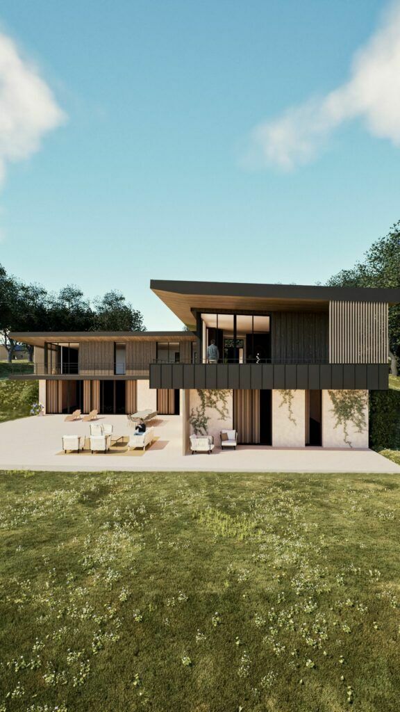 Piarré rendu maison architecte moderne normandie