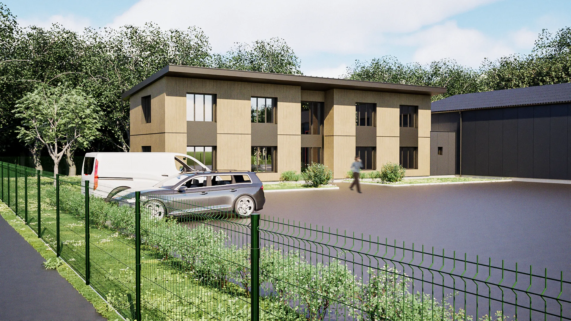Arrosage concept - conception bureaux