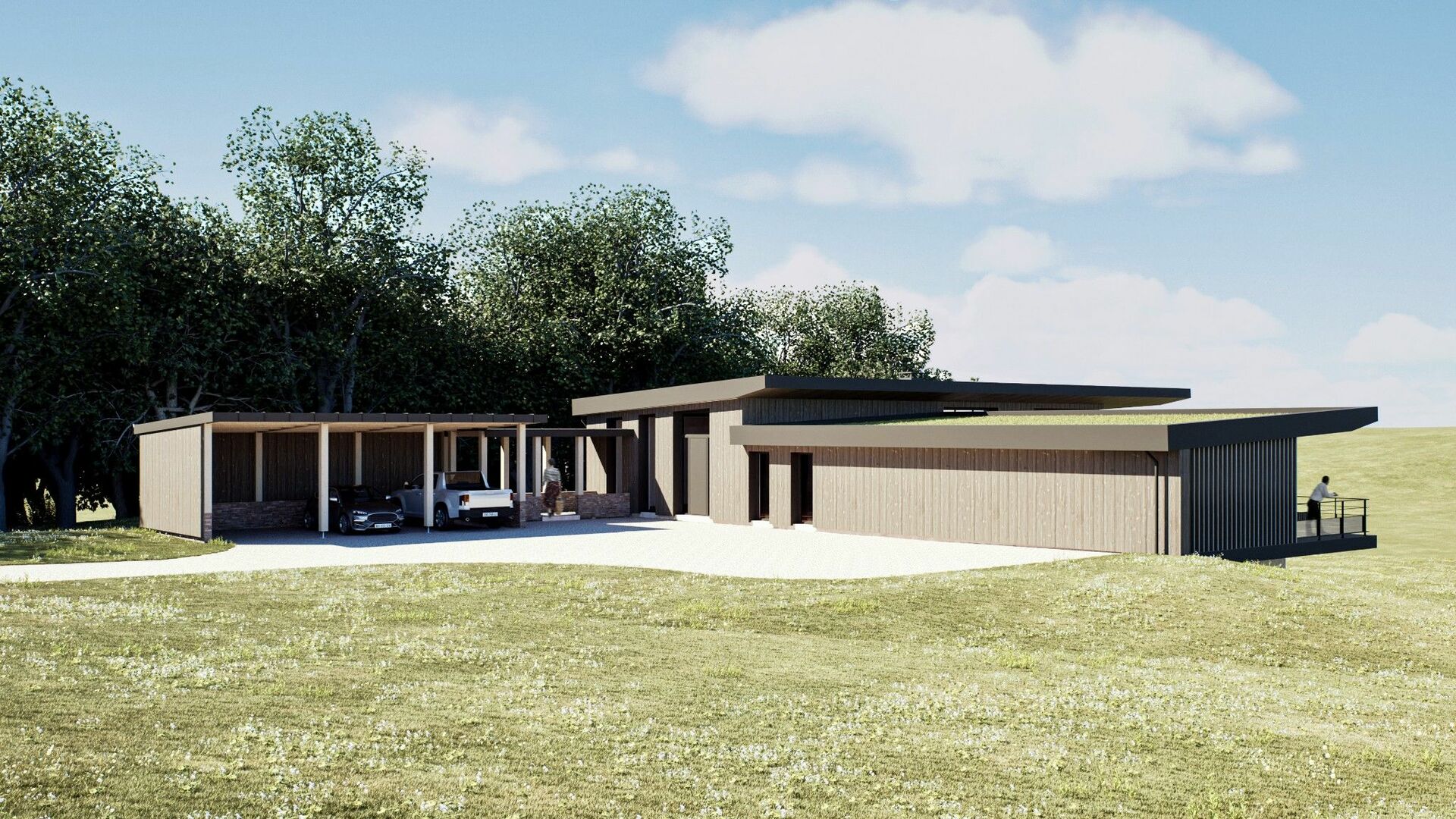 Piarré rendu maison moderne