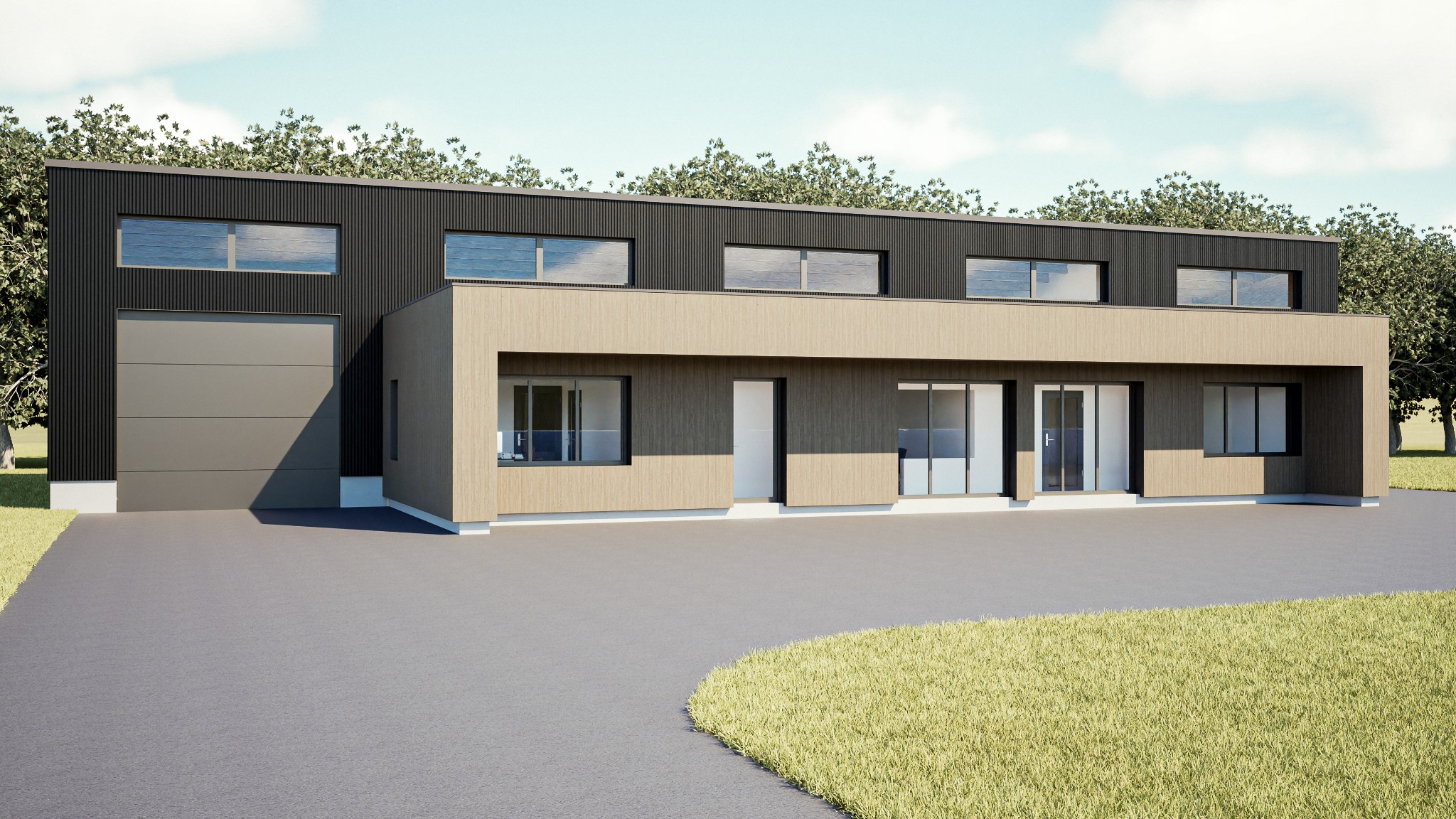 Rendu Bureaux Gauvin Pont l'eveque