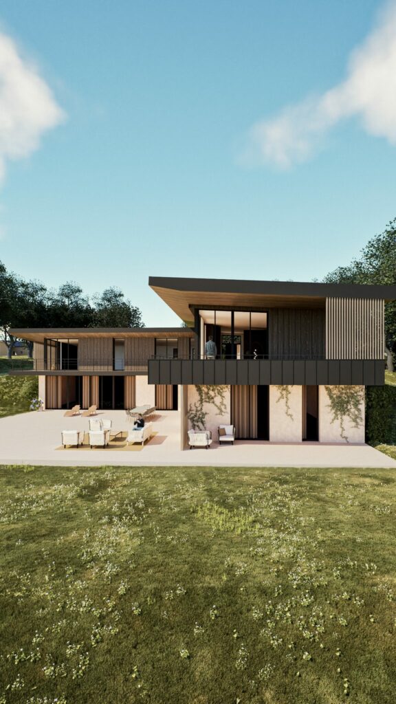 Rendu Vetical Maison Moderne Mézidon Vallée d'Auge