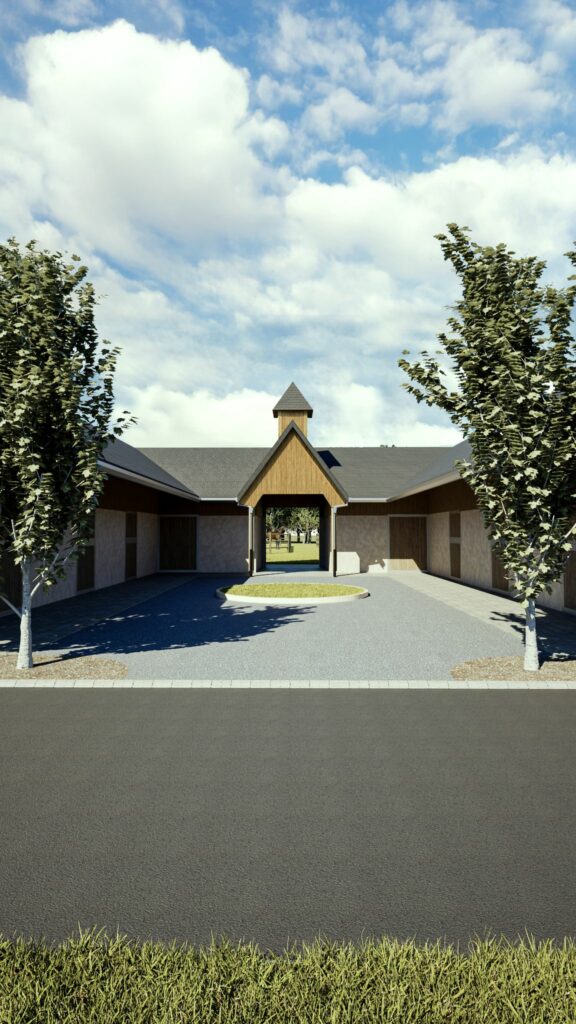 Rendu vertical Cour étalon Pays d'auge