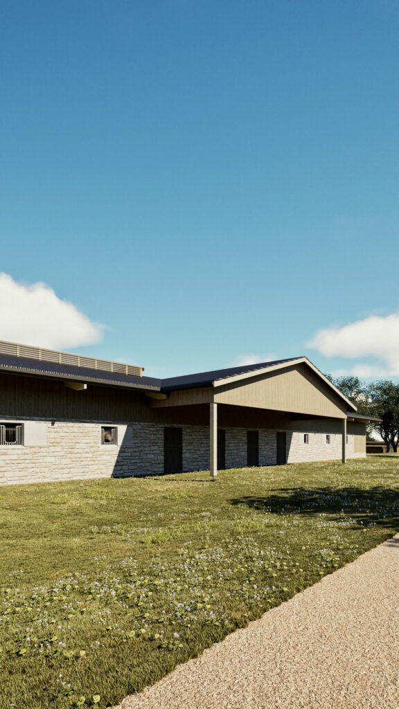 Piarré rendu barn en bois et pierre