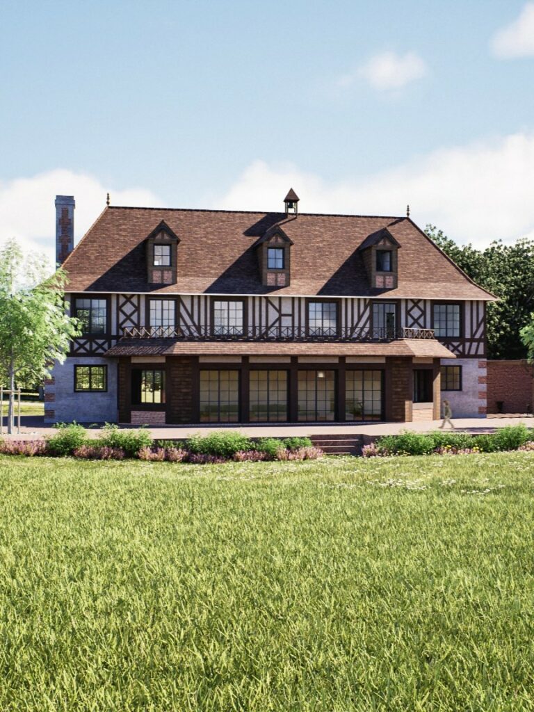 Manoir en colombage conception Piarre