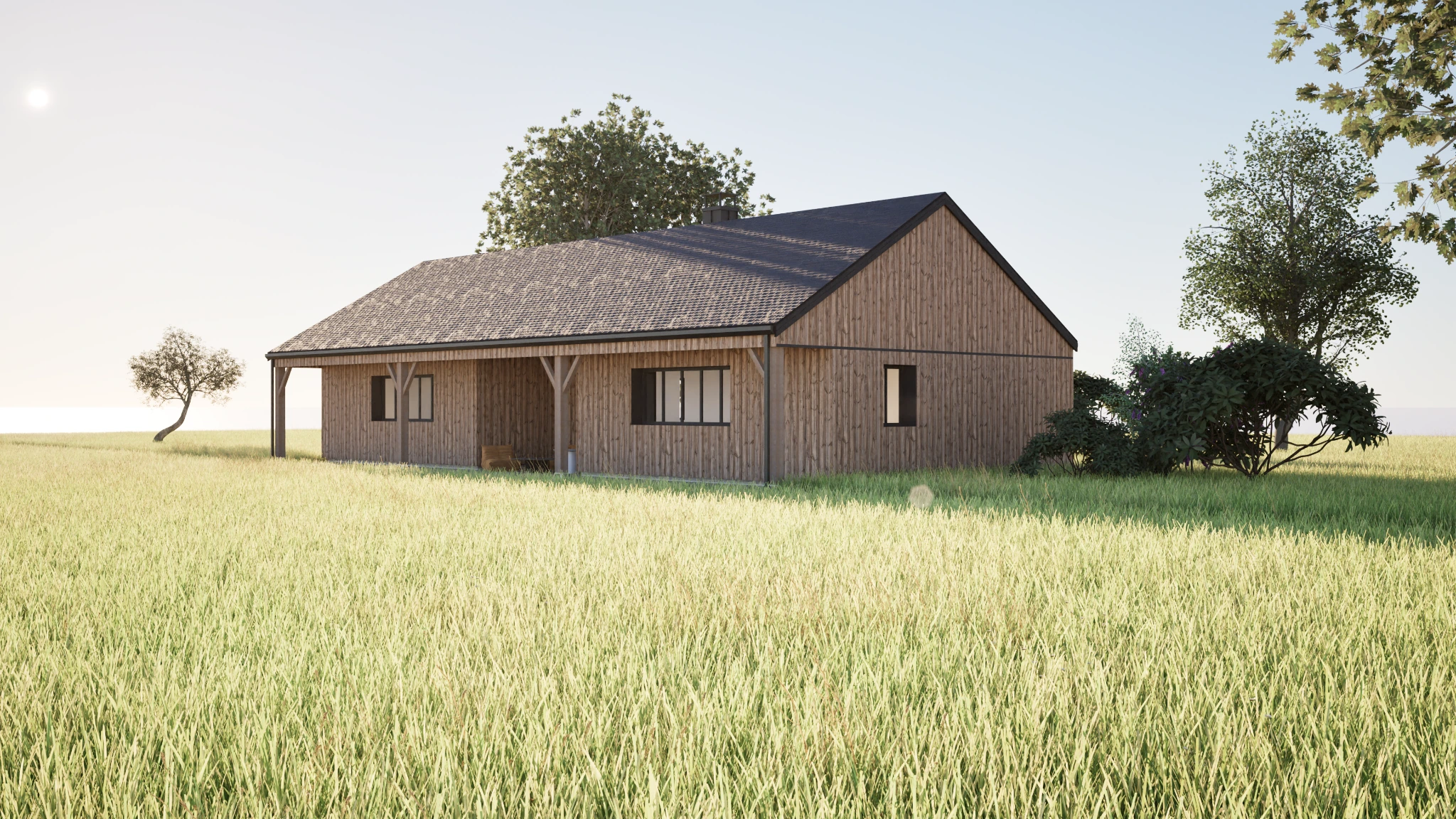 Maison annexe en bardage bois