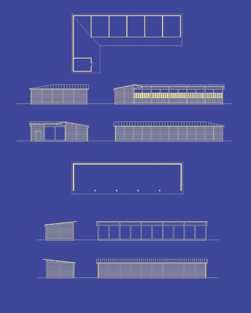 plan stabulation façades