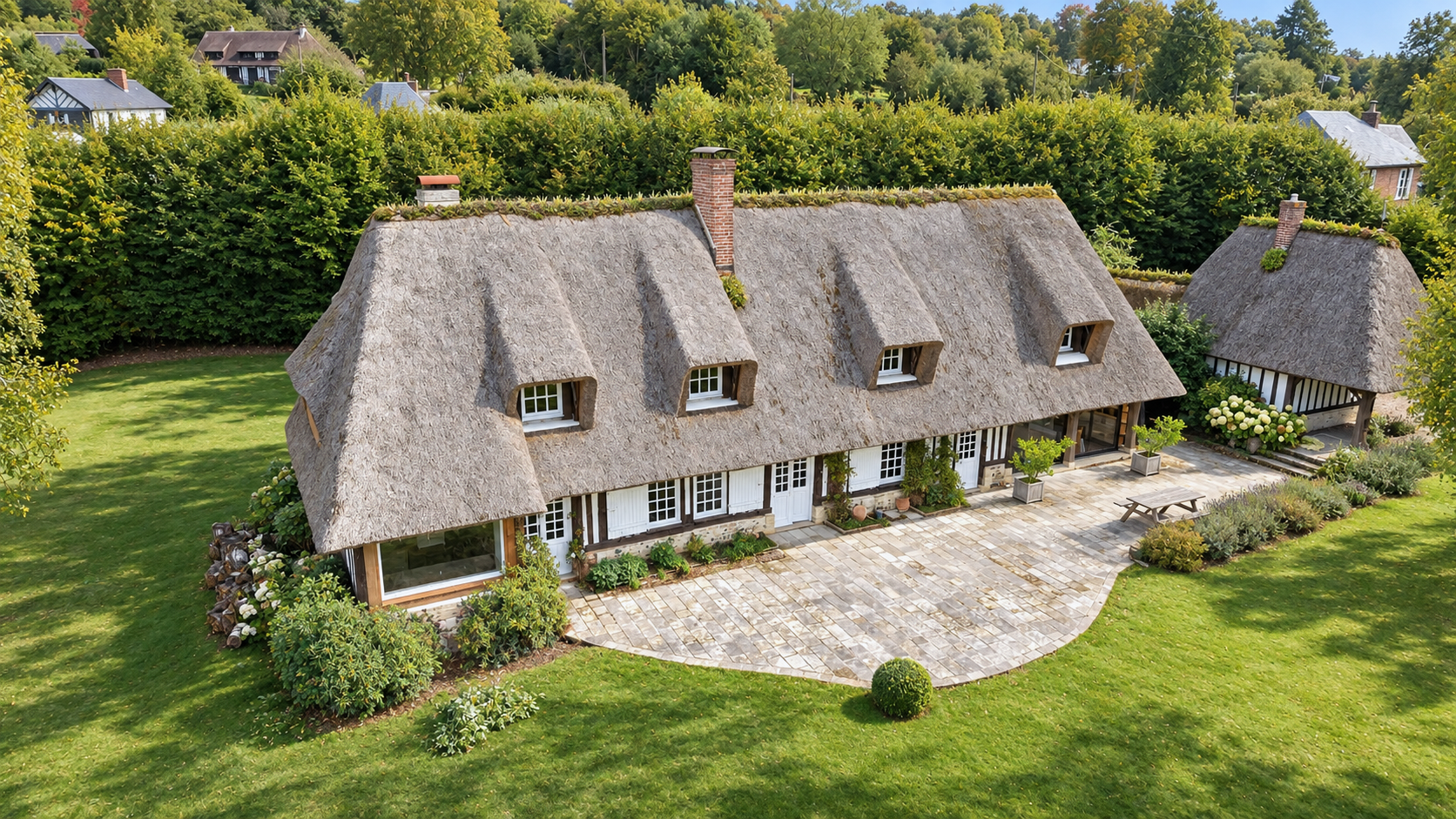 renovation chaumiere normande